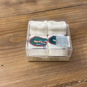 Newborn Florida Gator socks/booties